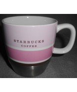 2007 Starbucks STAINLESS STEEL &amp; CERAMIC 10 oz Handled Mug - £11.99 GBP