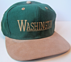 Washington The Evergreen State Hat Green Strapback Baseball Cap - $13.84