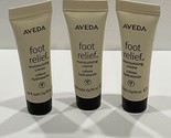 LOT OF 3 AVEDA FOOT RELIEF MOISTURIZING CREME .34 OZ EACH free ship - $13.85