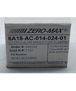 Zero-Max 6A18-AC-014-024-01 Alum Single Flex Clamp 15mm Bore  - $201.03 CAD