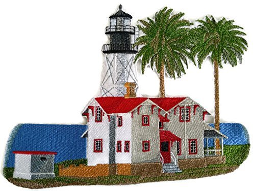 Custom and Unique Lighthouse[New Point Loma Lighthouse] Embroidered Iron on/Sew  - £22.62 GBP