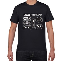 Choose Your Weapon Gamer Novelty Video Games Sarcastic Mens Funny T Shirt game f - £60.68 GBP
