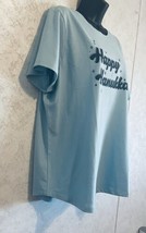 Happy Hanukkah Women&#39;s Tee Shirt Sonoma Goods for Life Blue Size XXL NWT - £17.03 GBP