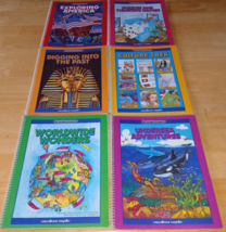 BRAIN BOOSTERS EDUCATIONAL INSIGHTS LOT OF 6 SPIRAL BOUND PB BOOKS-NO WR... - $17.99