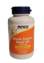 NOW Foods Black Cumin Seed Oil 1,000 mg, 60 Softgels Exp 07/2025 - $17.32