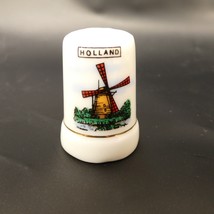 Vintage Thimble Collectible Trinket Souvenir HOLLAND windmill HKJ#S - $5.00