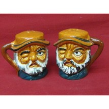 Vintage Japan Toby Mug Salt &amp; Pepper Shakers #28 - £15.29 GBP