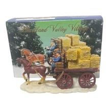 Heartland Valley Village  &quot;Hay Wagon&quot; Man Driving Hay Wagon with Horse #... - $28.05