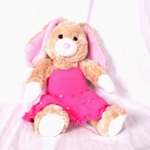 Build-A-Bear Bunny Rabbit Plush Stuffed Animal Light Brown Floppy Ears &amp;... - $11.65