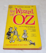 Vintage The Wizard Of Oz Paperback L Frank Baum 1960 First Crest Publishing - £12.87 GBP