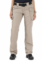 5.11 Tactical Women&#39;s Fast Tac Urban Pants Khaki Flat Front Size 8 Long - £18.69 GBP