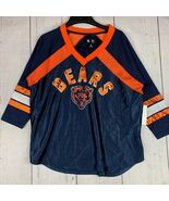 Chicago Bears NFL Medium Team Apparel Long Sleeves Jersey Shirt Blue New... - $48.84 CAD