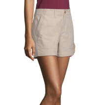 a.n.a. Women&#39;s Hi Rise 5&quot; Embroidered Shorts Size 18 Creme Brulee Color NEW - £17.50 GBP