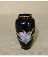 Beautiful vintage Otagiri Black Orchid porcelain bud vase - £11.72 GBP