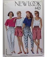 VTG New Look 6425 Pattern Pants Trousers Shorts Sz 8-18 - $18.99