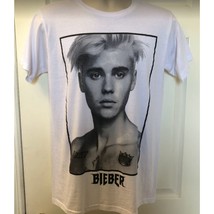 Justin Bieber Men&#39;s Unisex White Graphic T-Shirt Purpose Tour Concert Te... - £19.03 GBP