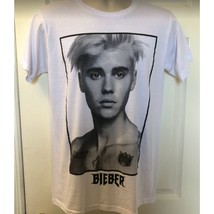 Justin Bieber Men&#39;s Unisex White Graphic T-Shirt Purpose Tour Concert Te... - £18.77 GBP