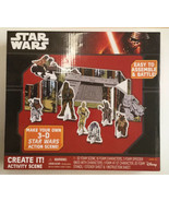 Disney’s Star Wars Create It! 3-D Activity Action Scene Set New! - $17.27 CAD