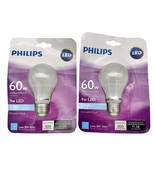 Philips Replacement Bulbs Set of Two 60w 9w LED Daylight Dimmable A19 Bu... - £12.63 GBP