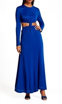 Farm Rio knotted cutout satin maxi dress size L - $190.92 CAD