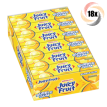 Full Box 18x Packs Wrigley&#39;s Juicy Fruit Original Bubble Gum | 5 Pieces Per Pack - £20.50 GBP