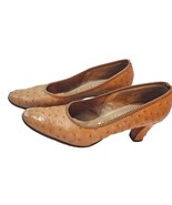 Vintage Deliso, Ostrich Leather Women&#39;s Shoes, Custom Sizing  - Collectible - $75.20