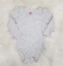 Carters Baby Girl Long Sleeve Bodysuit - 9M/Gray - £7.04 GBP
