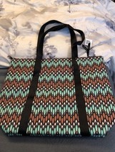 Vera Bradley Cooler Tote Bag Padded Insulated Nwt Sierra Stream - £34.01 GBP