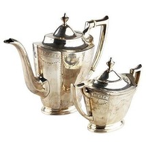 Vintage International Silver Company Sterling Silver Coffee Pot &amp; Sugar Bowl - £1,794.78 GBP