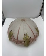 Rare Mosser Green Dragonfly Lampshade 16&quot; Signed Tiffany Style Stained G... - €68,22 EUR