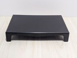 Japan made plant flower stand bonsai black vintage heavy plastic - $24.74