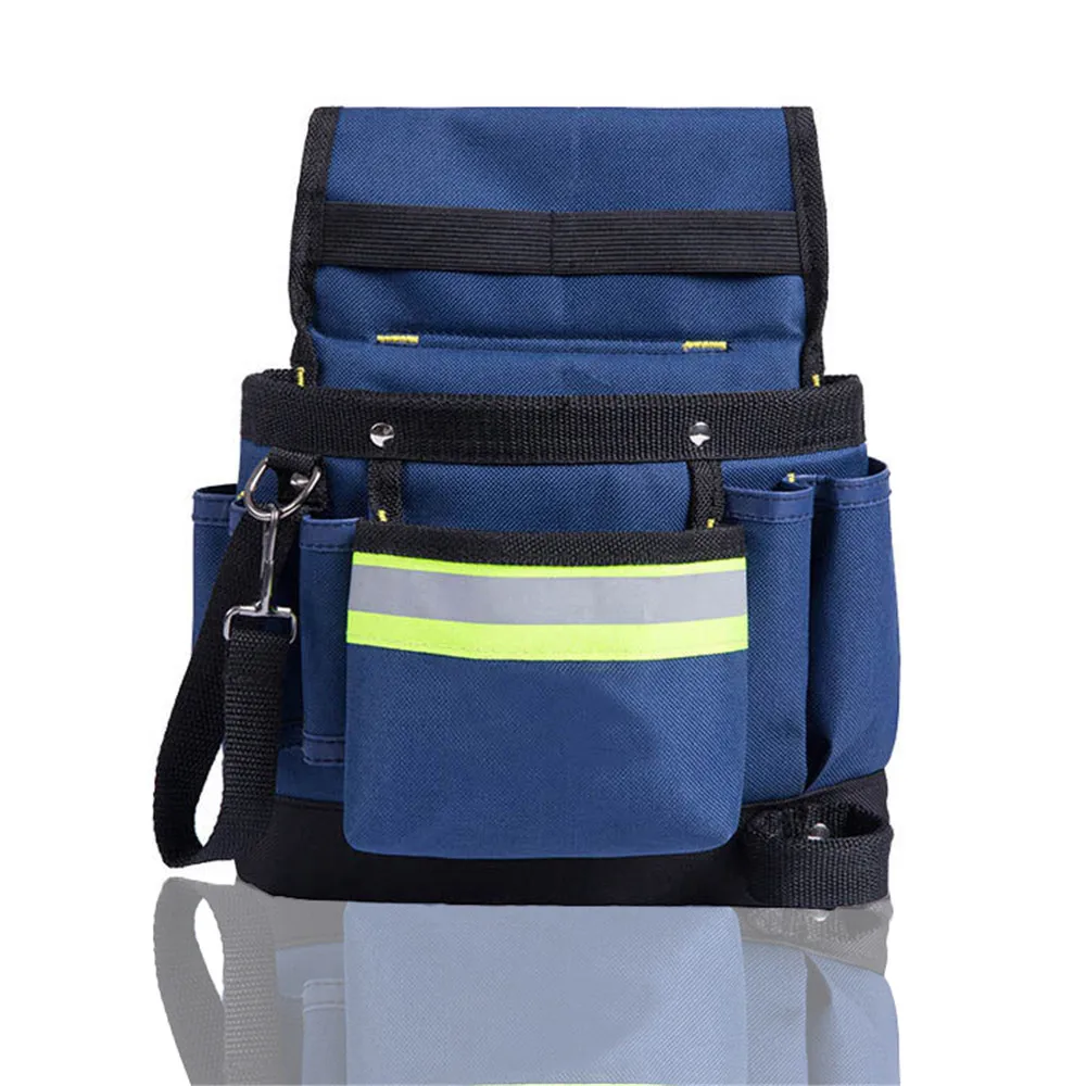 High Quality Heavy Duty Waist Bag Belt with Rivet Tool Bag Electrician Tool Pouc - £51.79 GBP