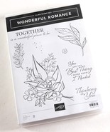 BRAND NEW - Stampin Up " WONDERFUL ROMANCE " 8 Piece Rubber Cling Stamp 148632 - $26.99