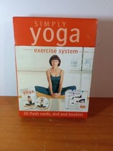 SIMPLY YOGA EXERCISE SYSTEM - 26 FLASH CARDS DVD BOOKLET 12 DYNAMIC POST... - £14.11 GBP