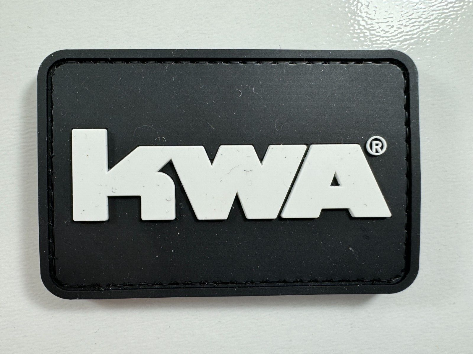 Shot Show 2024 KWA Black and White Airsoft Logo Tactical PVC Patch - $11.87