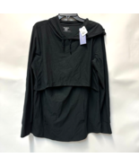 Motherhood Maternity Womens XL Black Long Sleeve Nursing Hoodie Top NWT D30 - $454.63 MXN