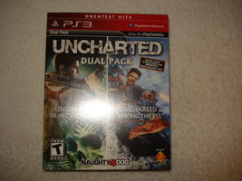 Uncharted Dual Pack Playstation 3 PS3 Drake&#39;s Fortune &amp; Among Thieves Brand New - £18.88 GBP