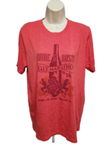 2018 Wine &amp; Roses Half Marathon &amp; 5K Run Bryan Texas Womens Large Red TS... - $19.80