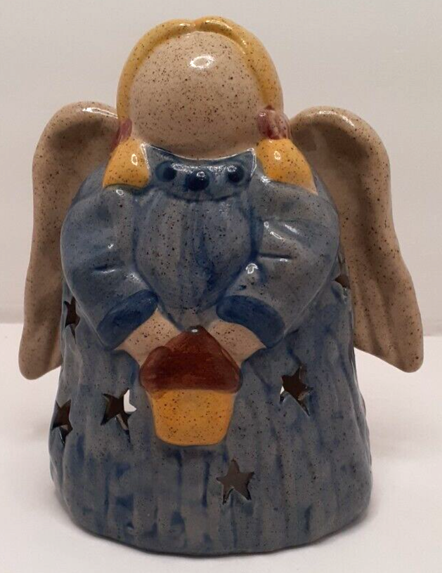 Primary image for Ceramic Angel Tea Light or Votive Candle Holder Vintage