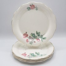 The French Saxon Chine Co.22K Doré 10 1/4-inch Assiette Ensemble De 4 - £71.74 GBP