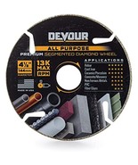 Devour 4.5&quot; Premium All Purpose Segmented Rim Diamond Blade for Cutting ... - $25.04