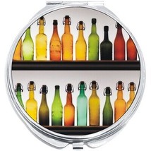 Colorful Bottles Compact with Mirrors - Perfect for your Pocket or Purse - £9.25 GBP