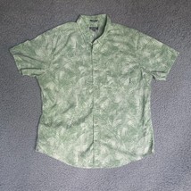 Eddie Bauer Shirt Adult Extra Large Palm Leaf Button Up Camp Casual Outdoor Mens - £14.55 GBP