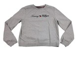 Tommy Hilfiger Sweatshirt Spellout Embroidered Grey XL (16)  - £20.34 GBP