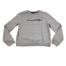 Tommy Hilfiger Sweatshirt Spellout Embroidered Grey XL (16)  - £20.24 GBP