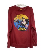 Batman Robin DC COMICS Retro Throwback Red Pullover Sweatshirt  Fleece S... - $27.72