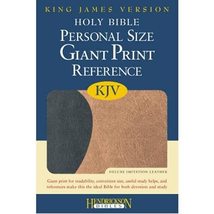 KJV Personal Size Giant Print Reference Bible, Flexisoft (Imitation Leat... - £23.59 GBP