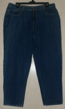 EXCELLENT WOMENS JENNIFER MOORE PETITES BLUE JEANS   SIZE 24   USA - £29.93 GBP