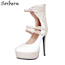 multi color italian shoes women high heel pump platform ladies shoes ankle strap - £152.36 GBP