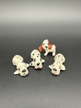 Vintage Floppy Ear Hound Ceramic Dog Figurines Set Of 4 - $20.00